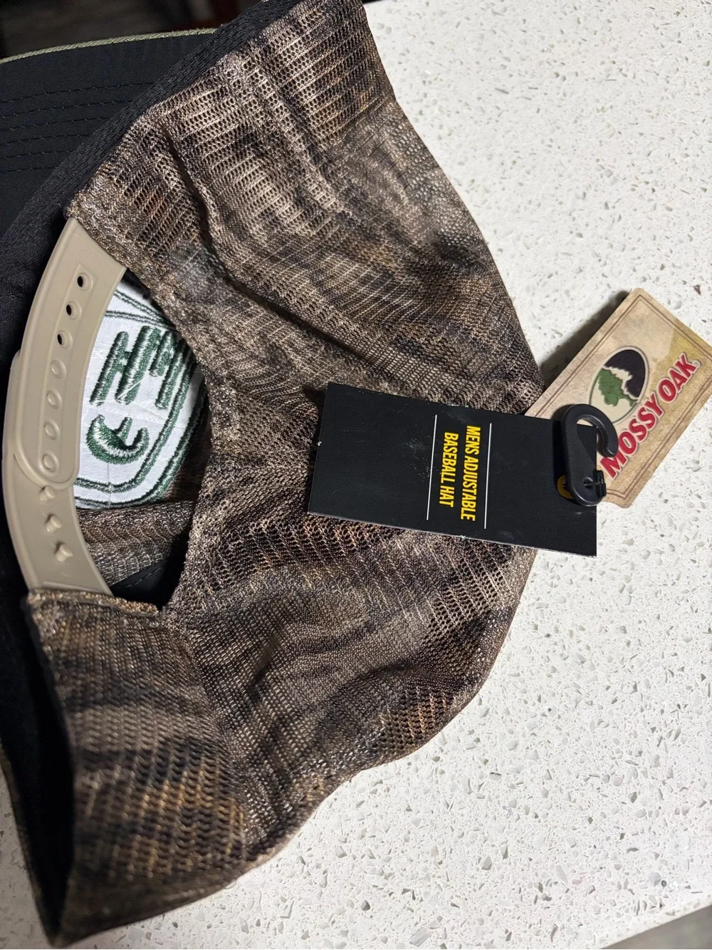 NWT Mossy Oak Men’e Adjustable Camo SnapBack Hat-Outdoor Fishing Patch